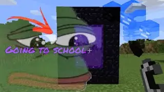 School portrayed in minecraft