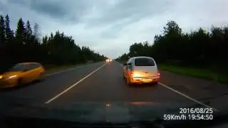 Калининградский тупорез...Шпилит 60 км/ч на трассе