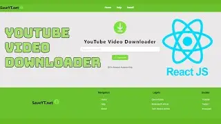 Youtube Downloader SaveYT.net React Express Js Web Application