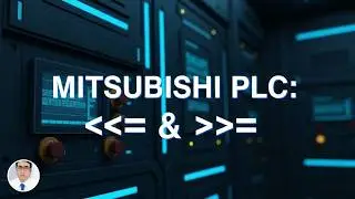 how can use (les than or equal & greater than or equal command in  Mitsubishi plc