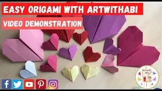 How to Make an Origami Love Heart - Fast Version with Video Demonstration