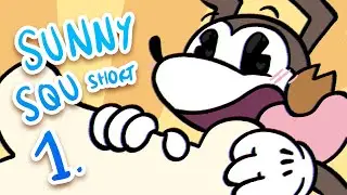 SUNNY SQUARE short | GO FETCH DAVY DOG!!! | Traditional Animation Practice | NO SOUND