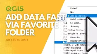 Set a folder as Favorite for quickly adding data to QGIS