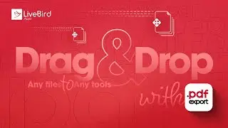Drag and Drop feature of PDF Export App
