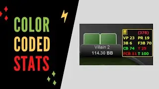 How to Assign Color Ranges for your PokerTracker 4 HUD Statistics