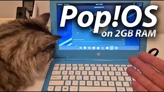 Pop! OS installed on 2GB with the HP Stream 11... 