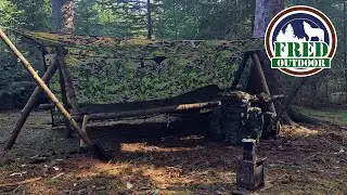Solo Overnight | Raised Bed Shelter! 🐾