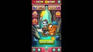 Toon Blast - Clear Level 10001Without Boosters & Extra Moves