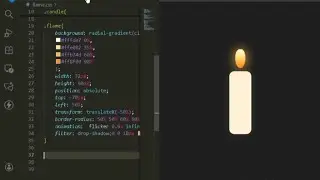 Animated Candle Using HTML and CSS | Easy Beginner Tutorial 🕯️ 🥳
