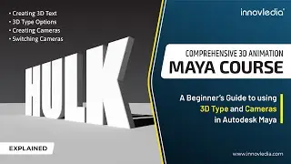 Maya Course • Using 3D Text & Cameras in Maya • Maya 3D Type Tutorial • Maya Camera Tutorial