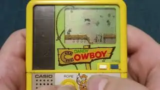 Dandy Cowboy Vintage handheld electronic game from CASIO  - MODEL GC-51 - ©1983 - made in Japan