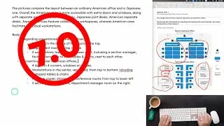 ASMR IELTS Writing Floor Plan - Inaccurate positioning leads to deduction - NO COMMENTARY