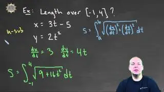Arc Length in Parametric Form: Example 1