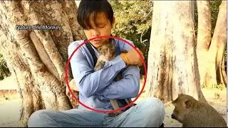 Hug Lucas in heart, PaPa Song give love Lucas by honest hug and feeding Lucas Leyla