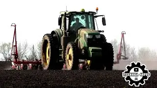 Свёкольный John Deere 6155 и сев сахарной свёклы сеялкой Kverneland Monopill 12. Посевная 2024