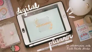 Journal with me November with Goodnotes | Digital Planner | Collab with Pink Petiole | Free sticker