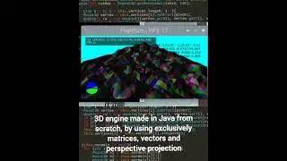 Flight simulator in Java with a 3D engine made from scratch  #javafx #coding #java #math #gamedev
