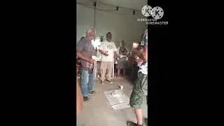 Levantamiento de la cruz de cal del señor Jesús Franco. DEP.