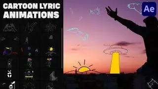 After Effects Template | Cartoon Lyric Animations for After Effects