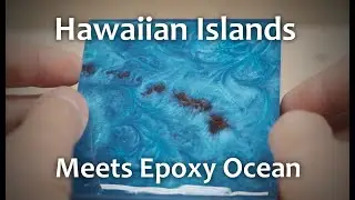 CNC Topographic Carving Meets Ocean Epoxy Art