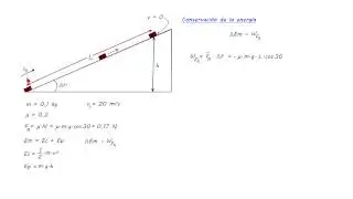 Problema de física. Vídeo III: Energía