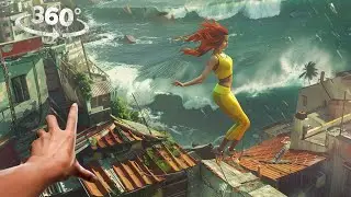 360° Disaster Escape: Tornado, Shark, Tsunami – Virtual Reality Survival Challenge VR 360 Video