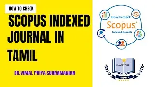 How to check scopus indexed journal in tamil vimal's phd guidance