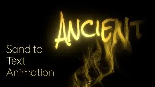 Text from Sand Animation in Fusion / DaVinci Resolve Tutorial
