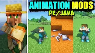 Top 6 Mobs ANIMATION Mods | Player animation mod minecraft | Top 6 Minecraft Mods Hindi