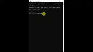 How to Create a Table in Oracle Database Using SQL Command Line