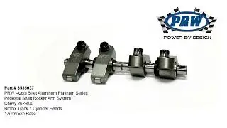 PRW PQx Series Aluminum Shaft Rocker Arm System: 35350367 Small Block Chevy w/ Brodix Track 1 Heads