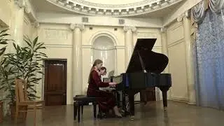 Ф. Пуленк Соната для фортепиано в 4 руки, исп. Кудрявцева Юля, Алькимович Ксения
