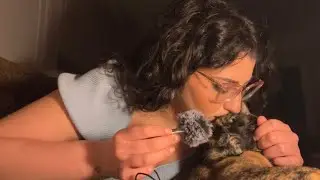 ASMR Chat & Chill with my cat | mouth sounds, fabric sounds, rambles