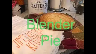 Easy coconut Bisquick impossible pie / blender pie