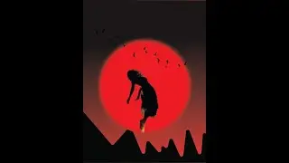 Girl Illustration Dark Effect Scenery in Adobe Illustrator | Tutorial | Graphics designer