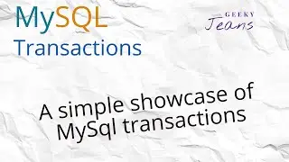 Mysql Transactions Demonstration