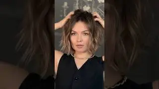 Быстрая укладка каре, каре, объемная укладка, быстрая прическа, прическа для каре, простая укладка