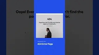 404 Error Page | solidpixels tips