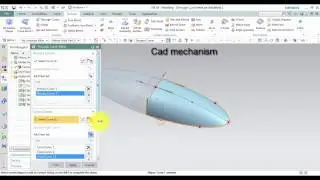 siemens nx tutorials how to use through curve mesh command