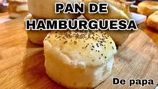 PAN DE HAMBURGUESA - pan de papa - fácil y te enseño a hacer el molde