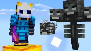 Minecraft on a Single Lucky Block