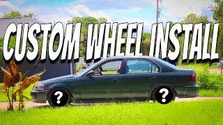 Installing CUSTOM Wheels On My EK Civic!