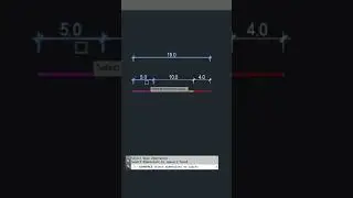 AutoCad #34 DIMSPACE - Adjusts the spacing between linear dimensions  #autocad #shorts