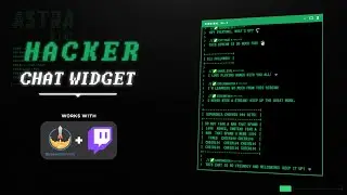 Hacker Chat Widget for StreamElements