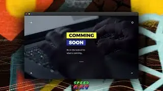 Web Design Speed Art - Coming Soon Website