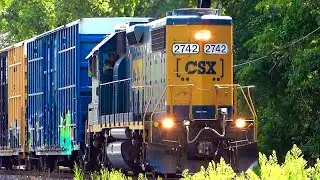 Ex Conrail GP38-2 Leads Local CSX Train L128