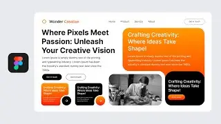How to Make Landing Page UI Design in Figma | The Art of Speed