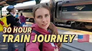 Riding a train in my home country for the first time 🇺🇸 🚂