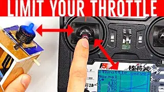 How to Limit Throttle on FS-i6X - Reduce Throttle Output with Throttle Curve - Flysky i6X i6