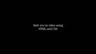 HTML and Custom Fonts Tutorial - Step 1